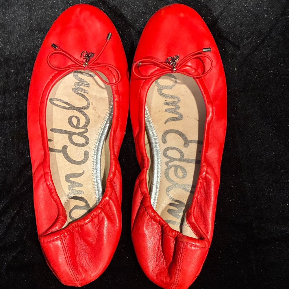 Sam Edelman Bright Red Flats